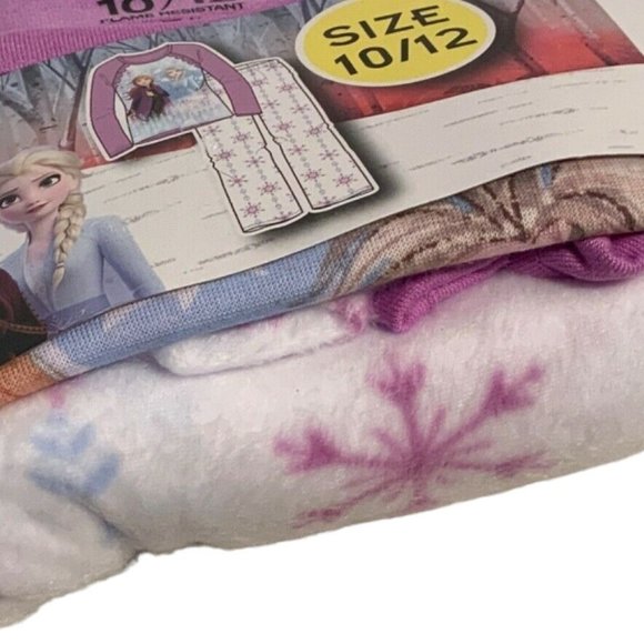 Disney Frozen ll Elsa & Anna Stronger Together Girls Pajama Set size 10/12 - Picture 4 of 12